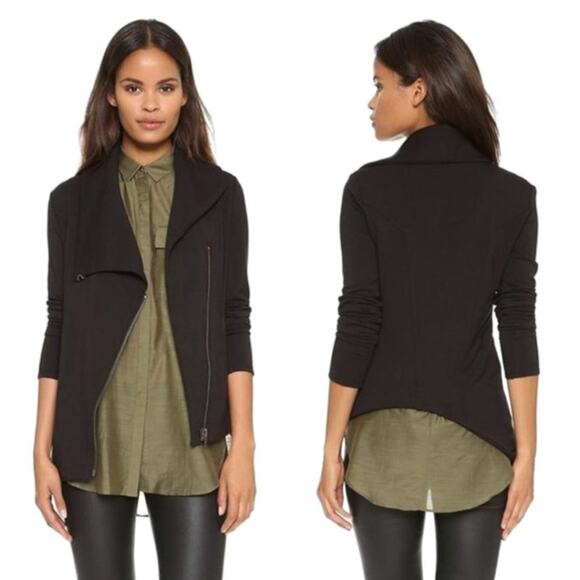Helmut Lang Villous Asymetric Knit Jacket Black S - Picture 1 of 13